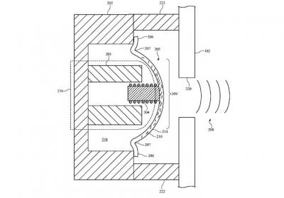 Apple graphene composite acoustic diaphragm patent image (US20170006382)