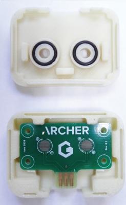 Graphene-based biosensor devices 2D printed on a circuit board by Archer image