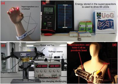 Graphene-enhaned E-skin generates and stores electricity for prosthetic devices image