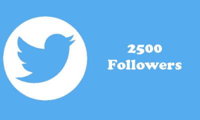 2,500 twitter followers
