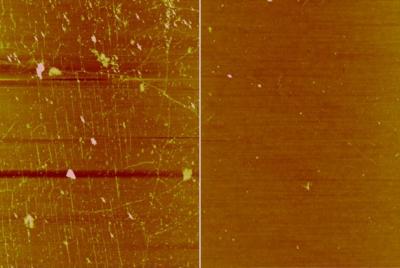 Comparison of wrinkles in graphene with and without wax image