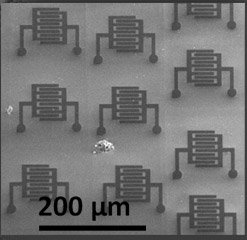 Ionic micro capacitor array photo